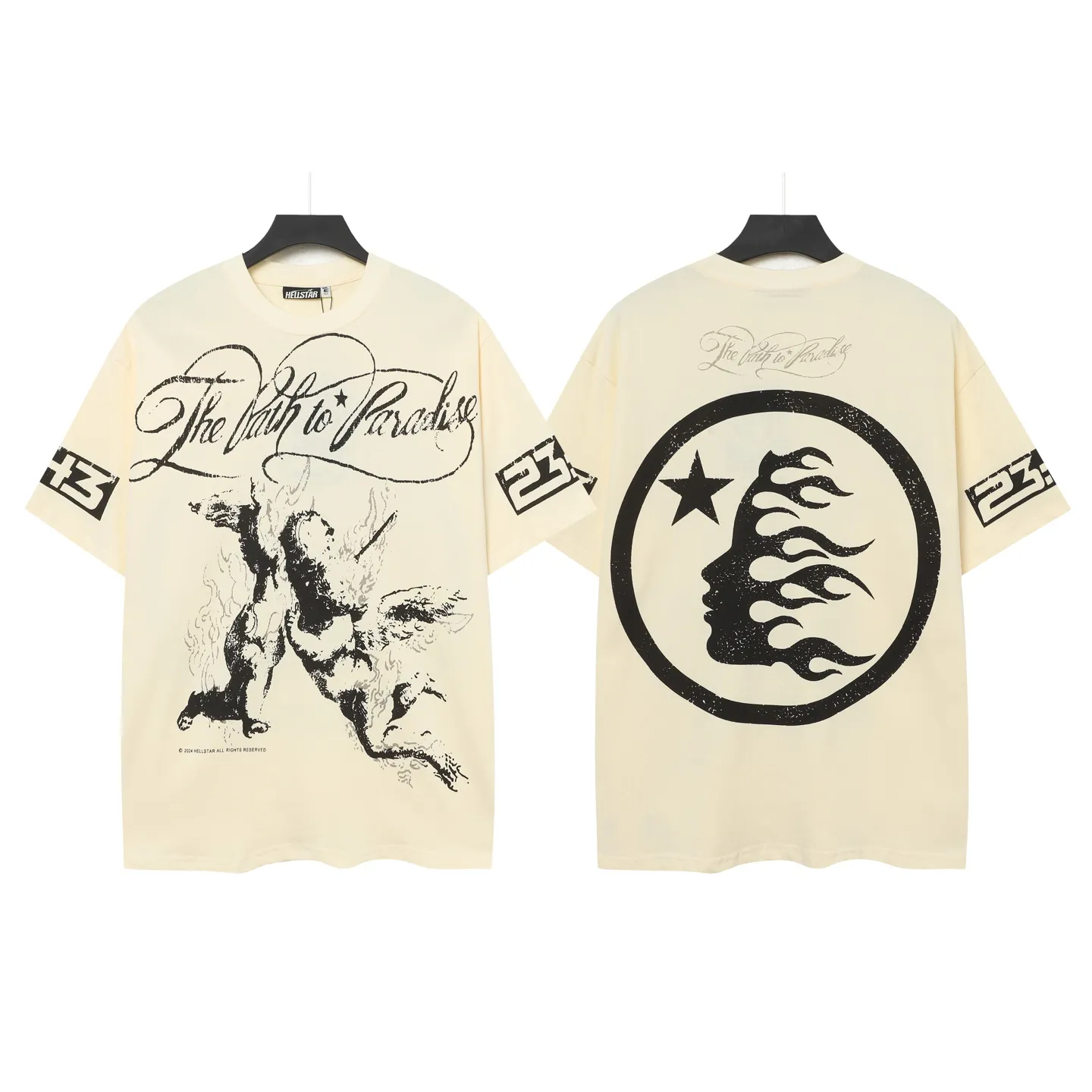 713# /White I P54 In Stock Hellstar 、 T （fabric):32 240 Sizes（size）：S-M- L- X L （colour）： /White